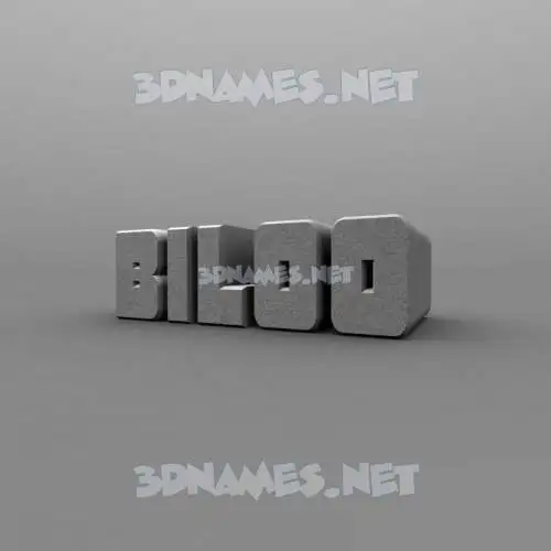 biloo in Solid Grey style - 3D name wallpaper