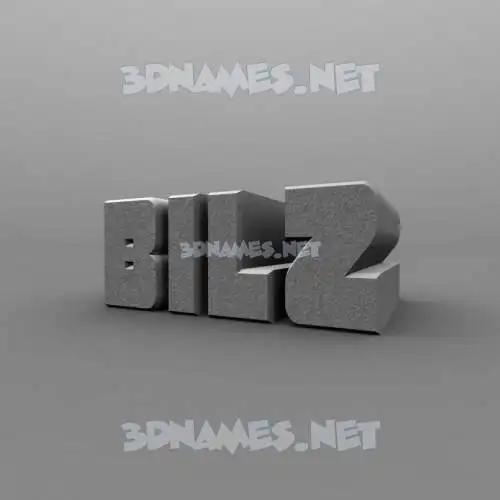 bilz in Solid Grey style - 3D name wallpaper