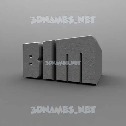 bim in Solid Grey style - 3D name wallpaper bim in Solid Grey style - 3D name wallpaper