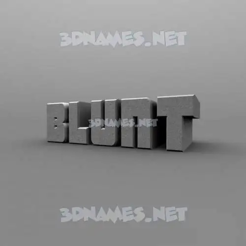blunt in Solid Grey style - 3D name wallpaper blunt in Solid Grey style - 3D name wallpaper