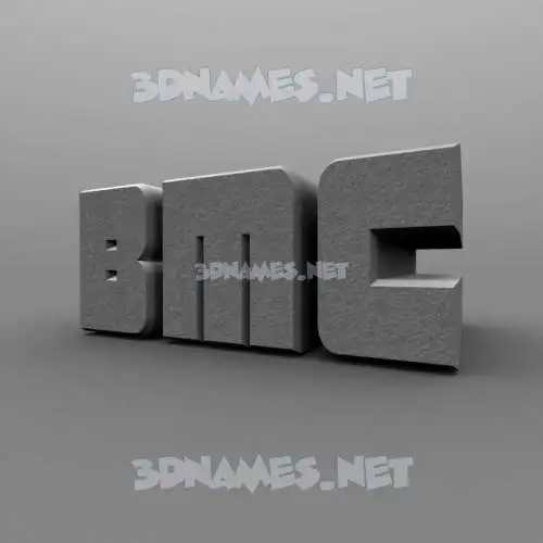 bmc in Solid Grey style - 3D name wallpaper