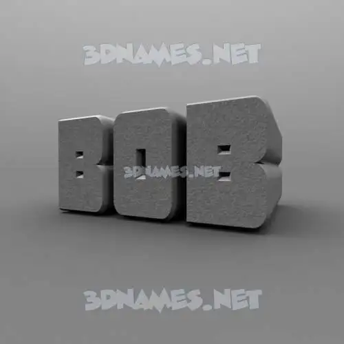 bob in Solid Grey style - 3D name wallpaper bob in Solid Grey style - 3D name wallpaper