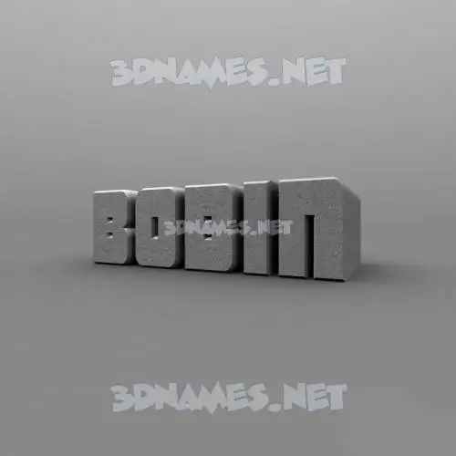 bobin in Solid Grey style - 3D name wallpaper