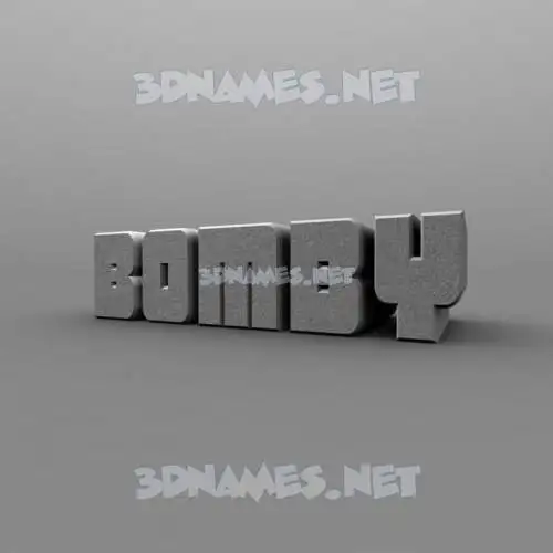 bomby in Solid Grey style - 3D name wallpaper bomby in Solid Grey style - 3D name wallpaper