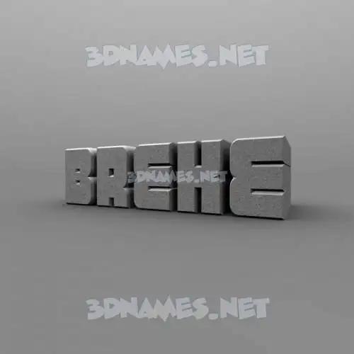 breke in Solid Grey style - 3D name wallpaper