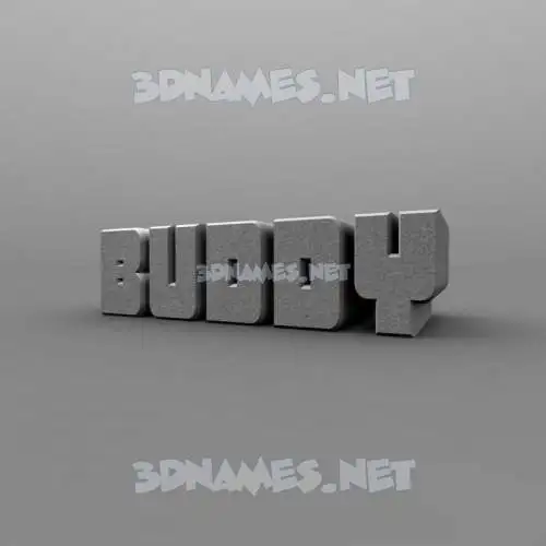 buddy in Solid Grey style - 3D name wallpaper buddy in Solid Grey style - 3D name wallpaper
