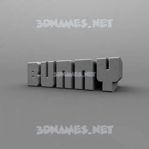 bunny in Solid Grey style - 3D name wallpaper bunny in Solid Grey style - 3D name wallpaper