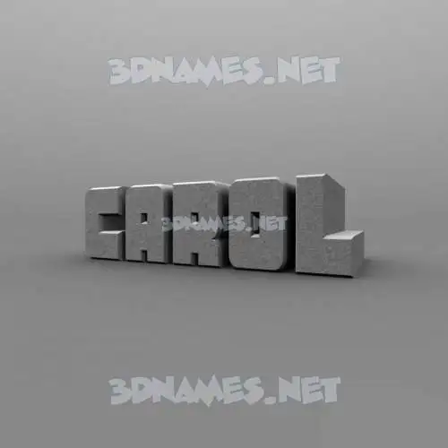carol in Solid Grey style - 3D name wallpaper carol in Solid Grey style - 3D name wallpaper