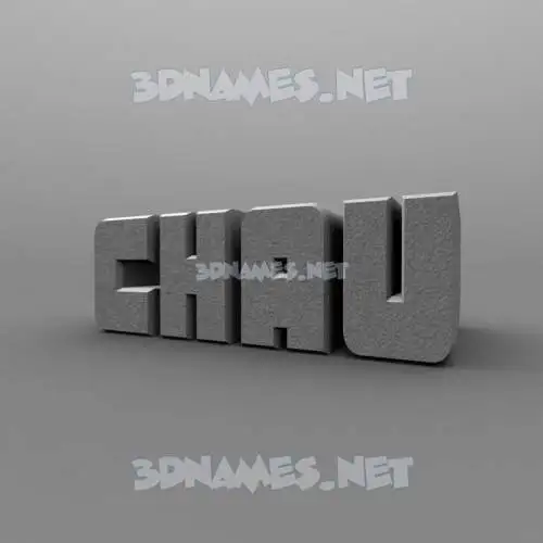chau in Solid Grey style - 3D name wallpaper chau in Solid Grey style - 3D name wallpaper
