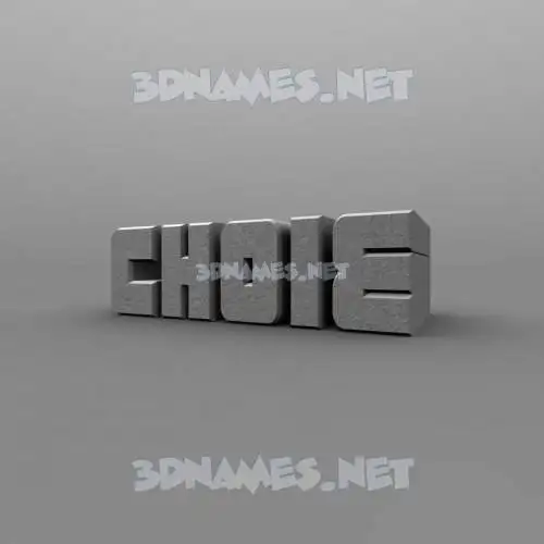 choie in Solid Grey style - 3D name wallpaper choie in Solid Grey style - 3D name wallpaper