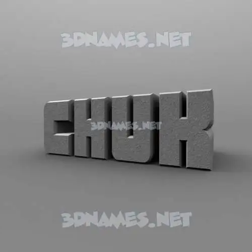 chuk in Solid Grey style - 3D name wallpaper chuk in Solid Grey style - 3D name wallpaper