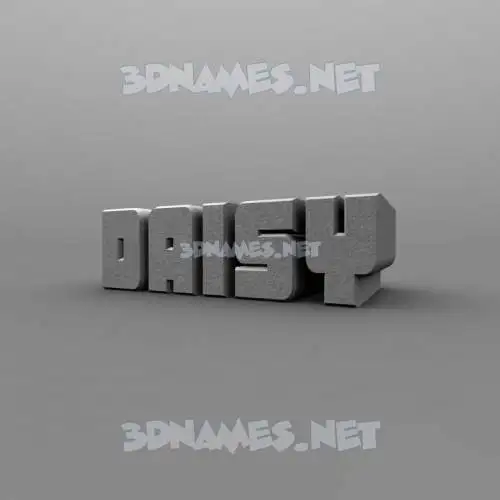 daisy in Solid Grey style - 3D name wallpaper daisy in Solid Grey style - 3D name wallpaper