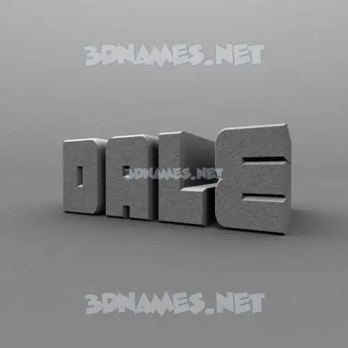 dale in Solid Grey style - 3D name wallpaper dale in Solid Grey style - 3D name wallpaper