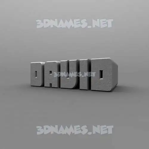 david in Solid Grey style - 3D name wallpaper