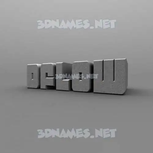 dflow in Solid Grey style - 3D name wallpaper