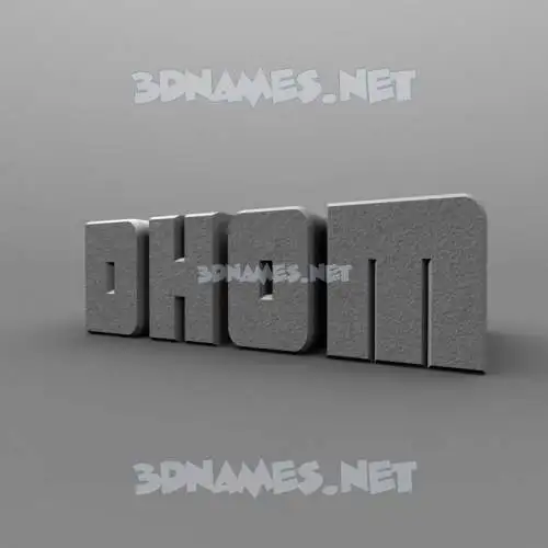 dhom in Solid Grey style - 3D name wallpaper dhom in Solid Grey style - 3D name wallpaper
