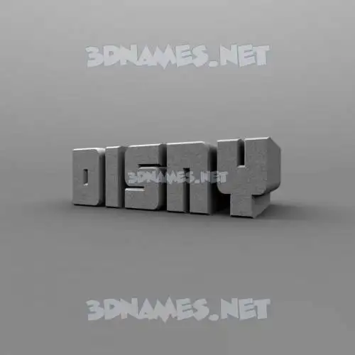 disny in Solid Grey style - 3D name wallpaper disny in Solid Grey style - 3D name wallpaper