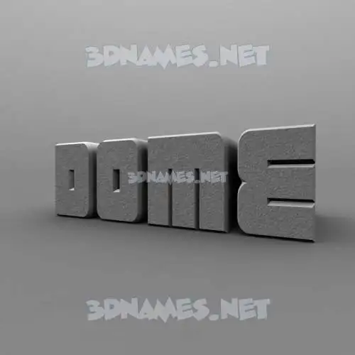 dome in Solid Grey style - 3D name wallpaper dome in Solid Grey style - 3D name wallpaper