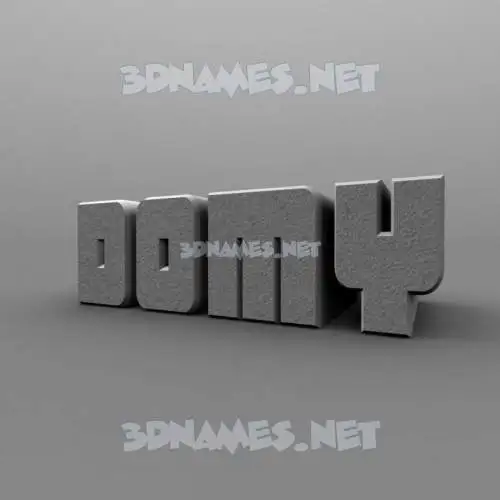 domy in Solid Grey style - 3D name wallpaper domy in Solid Grey style - 3D name wallpaper