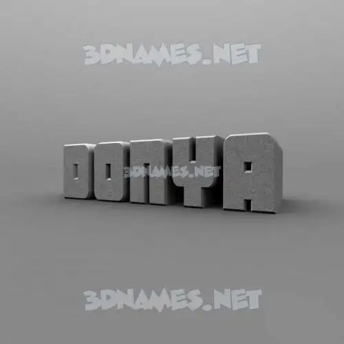 donya in Solid Grey style - 3D name wallpaper donya in Solid Grey style - 3D name wallpaper