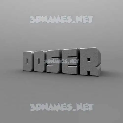 doser in Solid Grey style - 3D name wallpaper doser in Solid Grey style - 3D name wallpaper