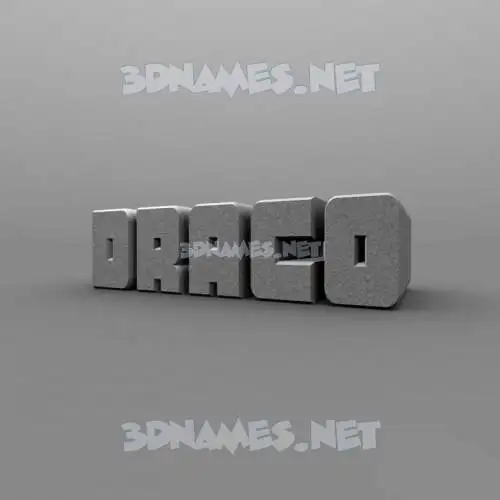 draco in Solid Grey style - 3D name wallpaper draco in Solid Grey style - 3D name wallpaper