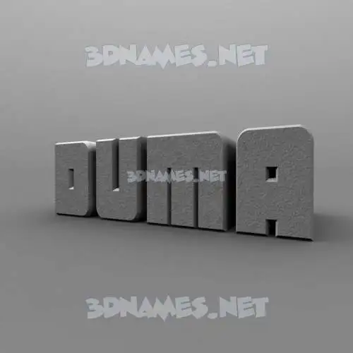 duma in Solid Grey style - 3D name wallpaper duma in Solid Grey style - 3D name wallpaper