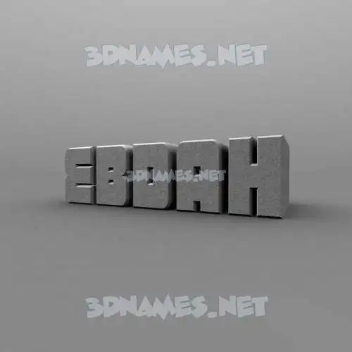 ebdah in Solid Grey style - 3D name wallpaper ebdah in Solid Grey style - 3D name wallpaper