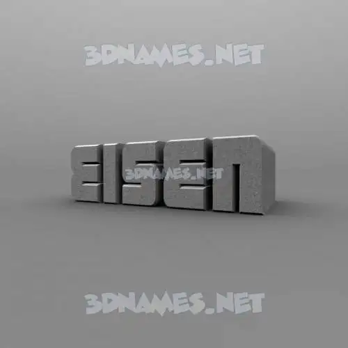 eisen in Solid Grey style - 3D name wallpaper
