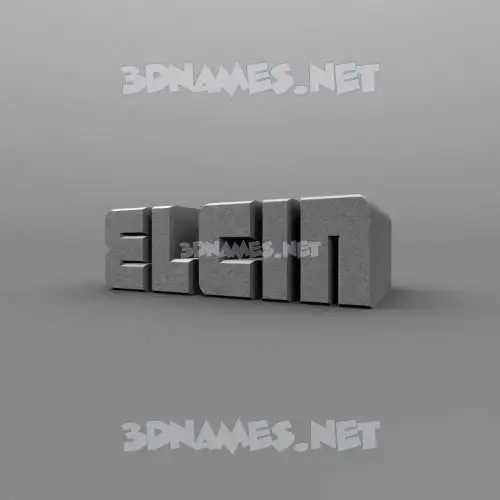 elcin in Solid Grey style - 3D name wallpaper elcin in Solid Grey style - 3D name wallpaper