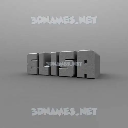 elisa in Solid Grey style - 3D name wallpaper elisa in Solid Grey style - 3D name wallpaper