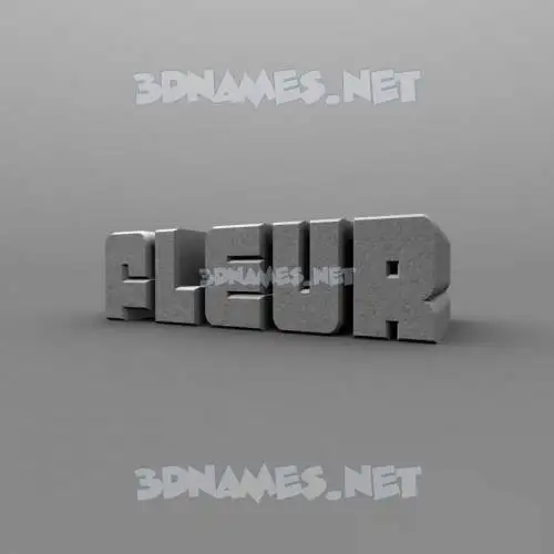 fleur in Solid Grey style - 3D name wallpaper fleur in Solid Grey style - 3D name wallpaper