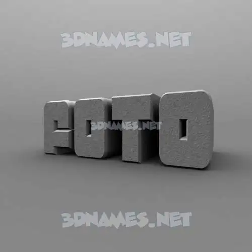 foto in Solid Grey style - 3D name wallpaper