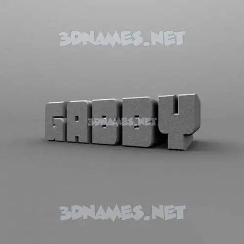 gabby in Solid Grey style - 3D name wallpaper gabby in Solid Grey style - 3D name wallpaper