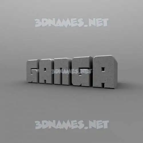 ganga in Solid Grey style - 3D name wallpaper