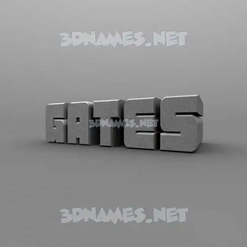gates in Solid Grey style - 3D name wallpaper gates in Solid Grey style - 3D name wallpaper