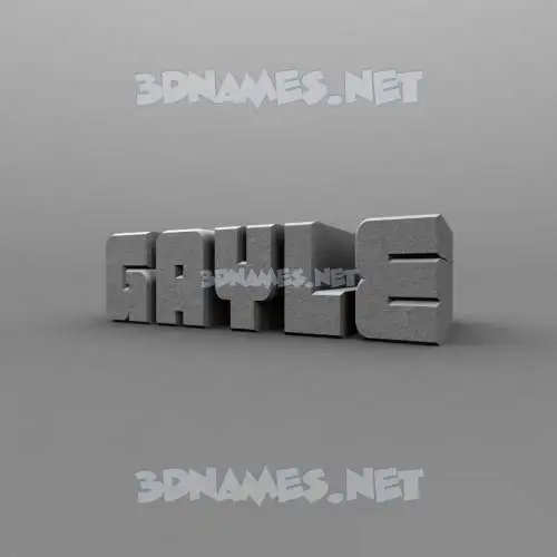 gayle in Solid Grey style - 3D name wallpaper gayle in Solid Grey style - 3D name wallpaper