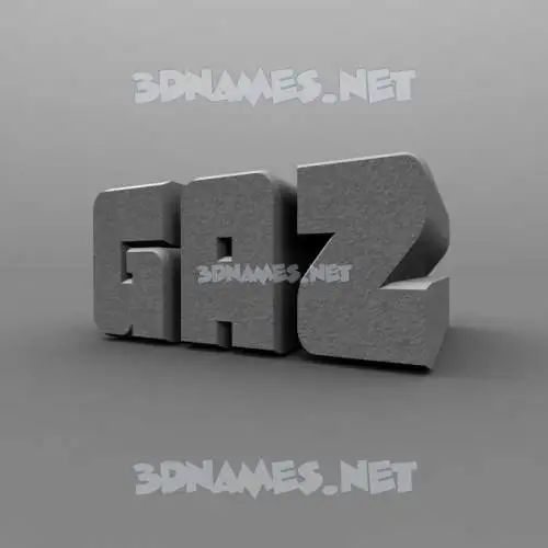 gaz in Solid Grey style - 3D name wallpaper gaz in Solid Grey style - 3D name wallpaper