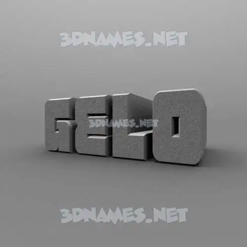 gelo in Solid Grey style - 3D name wallpaper gelo in Solid Grey style - 3D name wallpaper