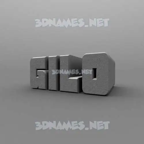 gilo in Solid Grey style - 3D name wallpaper gilo in Solid Grey style - 3D name wallpaper