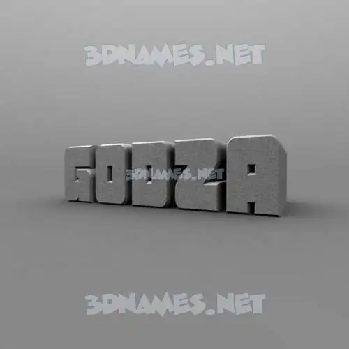 godza in Solid Grey style - 3D name wallpaper godza in Solid Grey style - 3D name wallpaper
