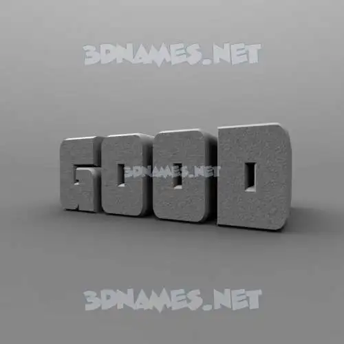good in Solid Grey style - 3D name wallpaper good in Solid Grey style - 3D name wallpaper
