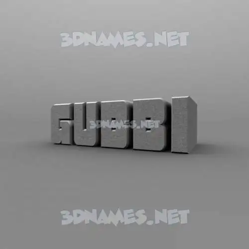 gubbi in Solid Grey style - 3D name wallpaper gubbi in Solid Grey style - 3D name wallpaper