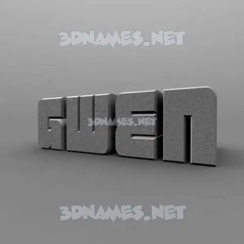 gwen in Solid Grey style - 3D name wallpaper gwen in Solid Grey style - 3D name wallpaper