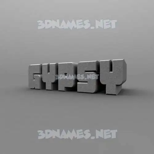 gypsy in Solid Grey style - 3D name wallpaper gypsy in Solid Grey style - 3D name wallpaper