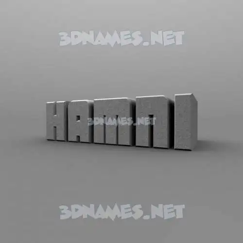 hamni in Solid Grey style - 3D name wallpaper hamni in Solid Grey style - 3D name wallpaper