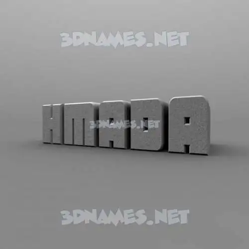 hmada in Solid Grey style - 3D name wallpaper