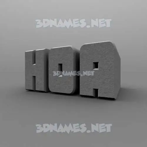 hoa in Solid Grey style - 3D name wallpaper hoa in Solid Grey style - 3D name wallpaper
