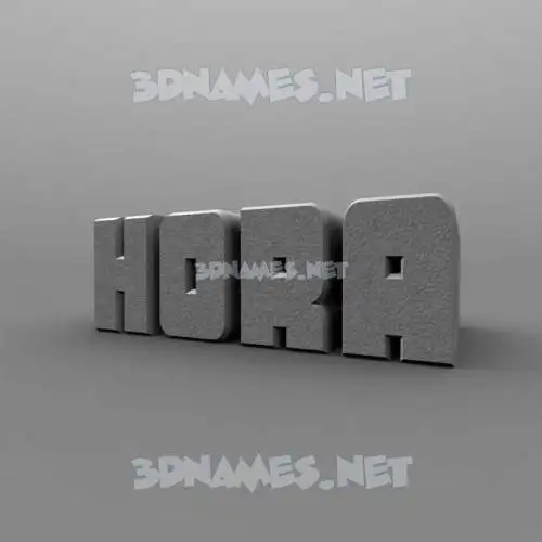 hora in Solid Grey style - 3D name wallpaper hora in Solid Grey style - 3D name wallpaper