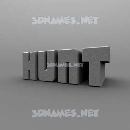 hunt in Solid Grey style - 3D name wallpaper hunt in Solid Grey style - 3D name wallpaper